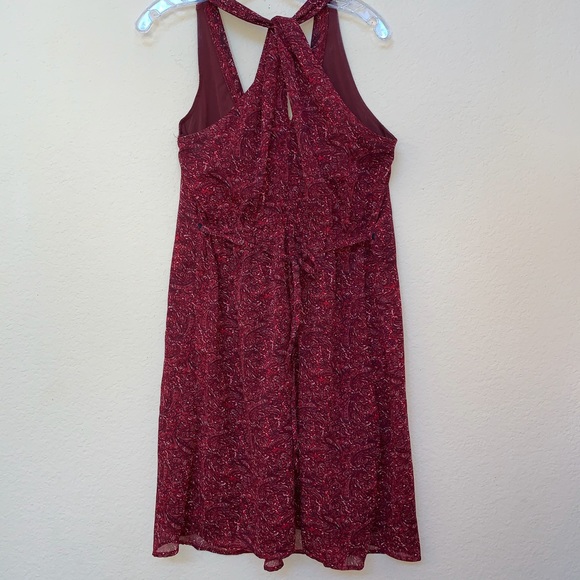 ✅ Converse Burgundy Red White Paisley Dress Medium - Picture 4 of 12